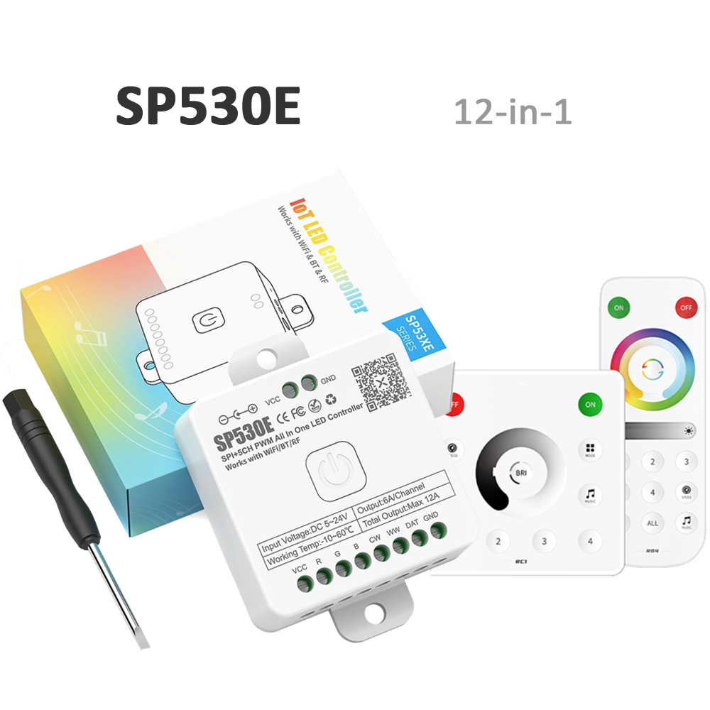 Smart Garden Light Controller - SP530E Wifi Bluetooth LED Controller RF
