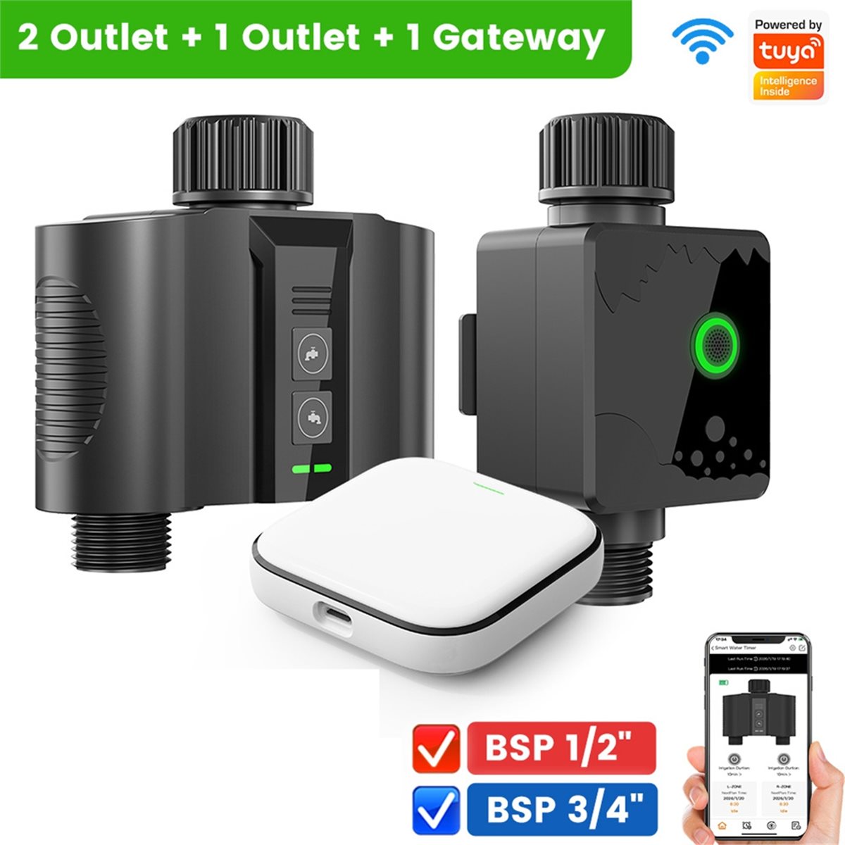 Y17A 1 Set WiFi Water Timer fo - đánh giá và giá Smart Garden Timer