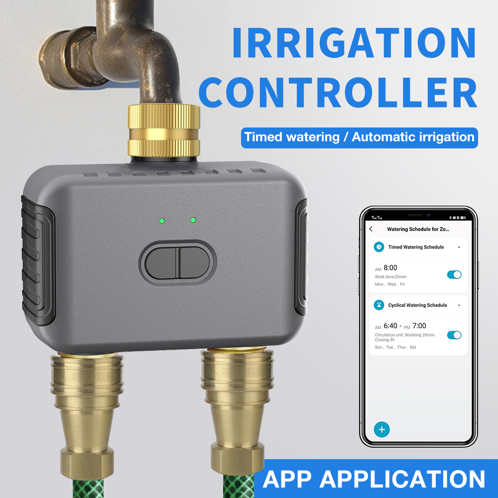 Tuya 2 Zone Watering Timer Gar - đánh giá và giá Smart Garden Timer